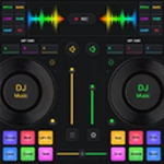 dj mixer studio android application logo